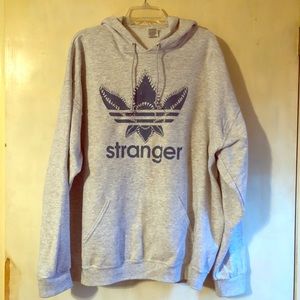 XXL Stranger Things grey hooded sweatshirt